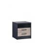 IDEA 307 NIGHT STAND IN TWO DRAWERS WITH SHELF